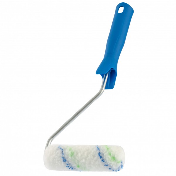 Мини-валик в сборе Водные краски, 110 мм, ворс 12 мм, D 16 мм, D ручки 6 мм, полиэстер Сибртех 80580