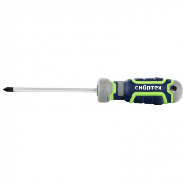 Отвертка PH1 х 100 мм, CrV, четырехкомпонентная рукоятка Сибртех 12273