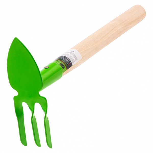 Мотыжка комбинированная, 60 х 380 мм, стальная, деревянная рукоятка, Агроном, Россия, Сибртех 62306