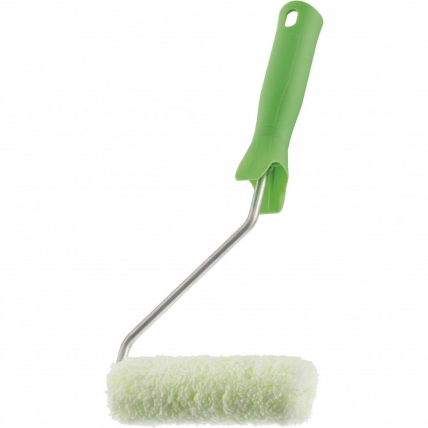 Мини-валик в сборе Работы с древесиной, 110 мм, ворс 12 мм, D 16 мм, D ручки 6 мм, микроволокно Сибртех 80596