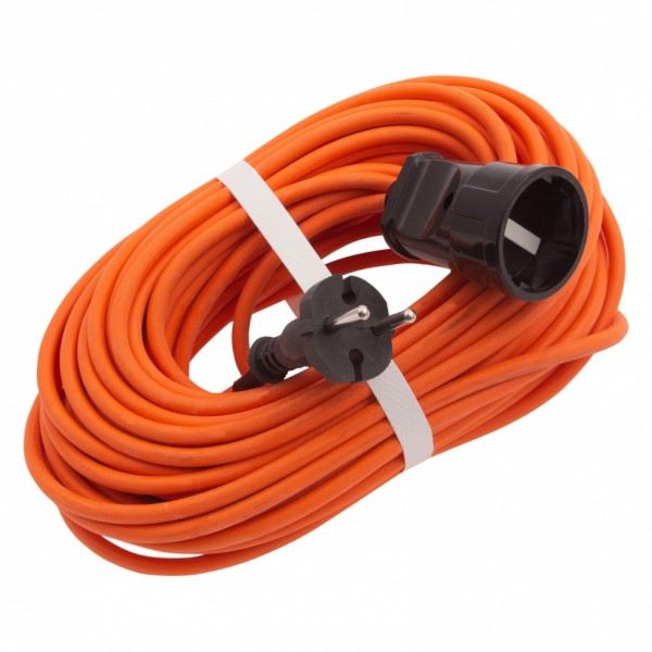 Удлинитель-шнур силовой 20 м, 10A, тип УХ10, 1 розетка, Россия Сибртех 96052