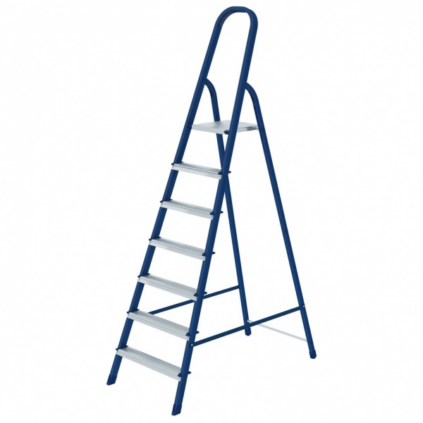 Стремянка, 7 ступеней, стальная, Россия, Сибртех 97847