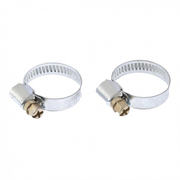 Хомуты металлические, Стандартное болтовое крепление 20-32 мм, 2 шт, ширина 9 мм Сибртех 47658