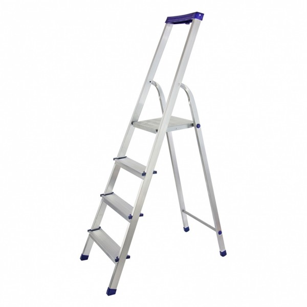 Стремянка алюминиевая с органайзером Универсал, 4 ступени, Россия, Сибртех 97894